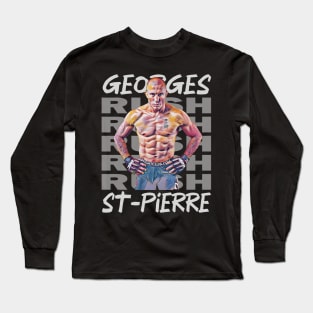 Georges Rush St Pierre Long Sleeve T-Shirt